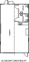 Child Care / Headstart Modular Building Floor Plan